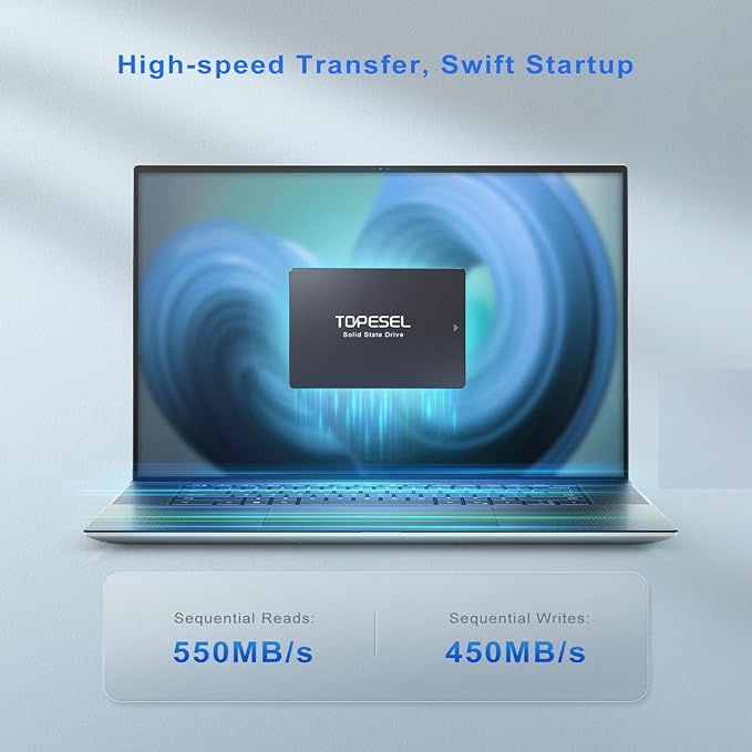 TOPESEL SATA III SSD 2.5", 480GB Internal Solid State Drive - Image 3