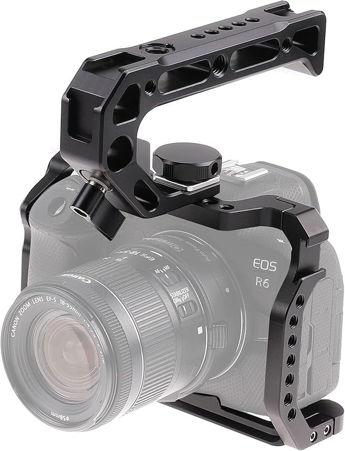 Hersmay R5 R6 Cage with Top Handle, Aluminium Alloy Camera Cage by Hersmay