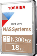 Toshiba N300 PRO 18TB Large-Sized Business NAS 3.5-Inch Internal Hard Drive by Toshiba