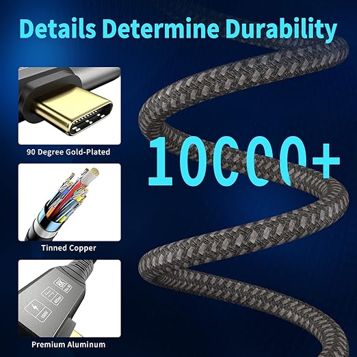 USB4 Cable, with Thunderbolt 4 Cable, 240W Charging, 40 Gbps Data, 8K @ 60Hz HDR - Image 7