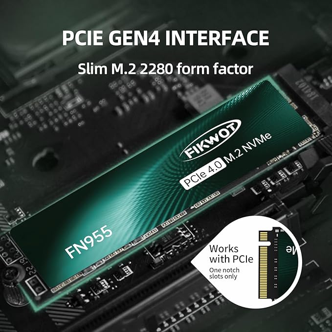 FN955 1TB NVMe SSD M.2 2280 PCIe Gen4x4, 3D NAND TLC Flash Internal Solid State - Image 4