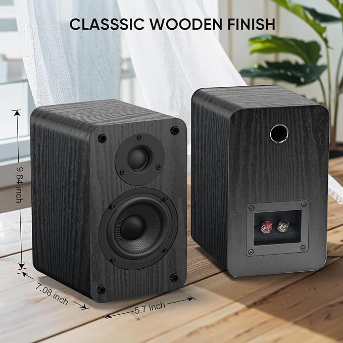 LONPOO Powered Bookshelf Speaker, Active Near Field Studio Monitor - Image 6