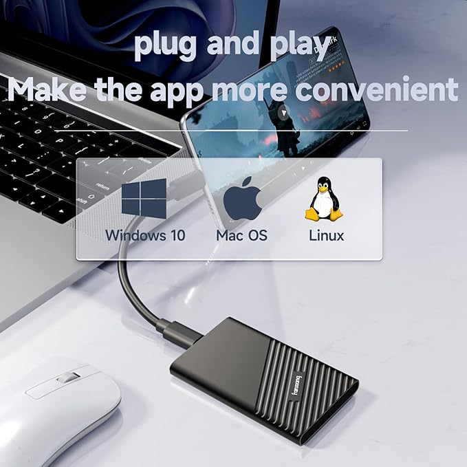 fanxiang 2TB External SSD Portable, USB C External Solid State Drive External - Image 3