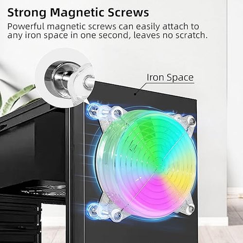 120mm 4.72" Small 5V USB RGB Fan - Image 2