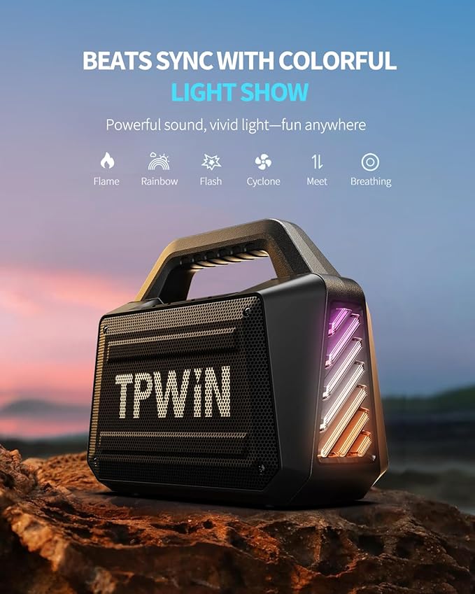 Portable Bluetooth Speaker - 80W Peak Loud Speakers - Image 5