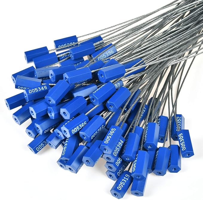 Leadseals 100 Security Cable Seals Numbered Security Tags Tamper Proof Seals - Image 6