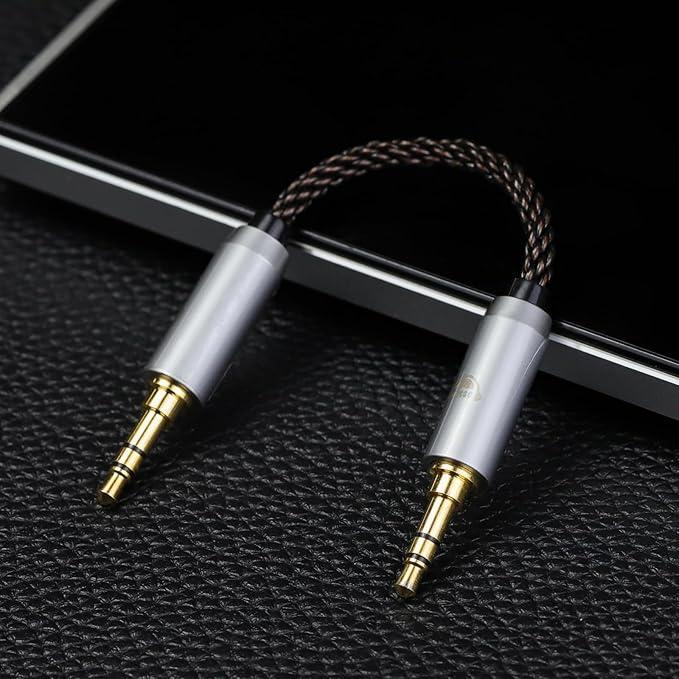 okcsc 3.5MM Male to 2.5MM Male Ultra Short Hifil Male to Male AUX Audio Cable - Image 9