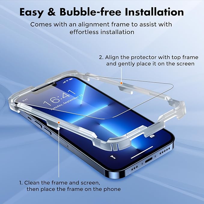 UNBREAKcable Screen Protector for iPhone 14/13/13 Pro Double Shatterproof - Image 3