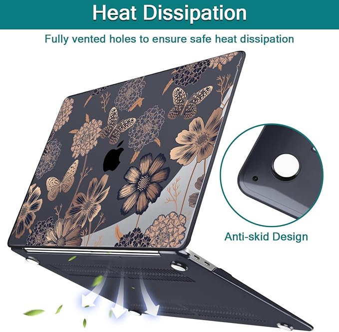 Teryeefi for MacBook Air 13 inch Case 2021 2020 2019 2018 Release, Plastic Hard - Image 7