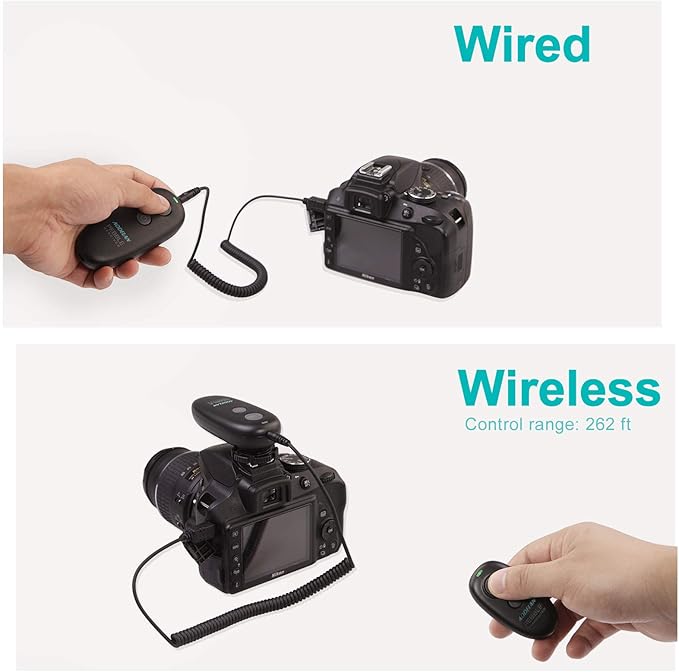 AODELAN Camera Wireless Shutter Release Remote Control - Image 2