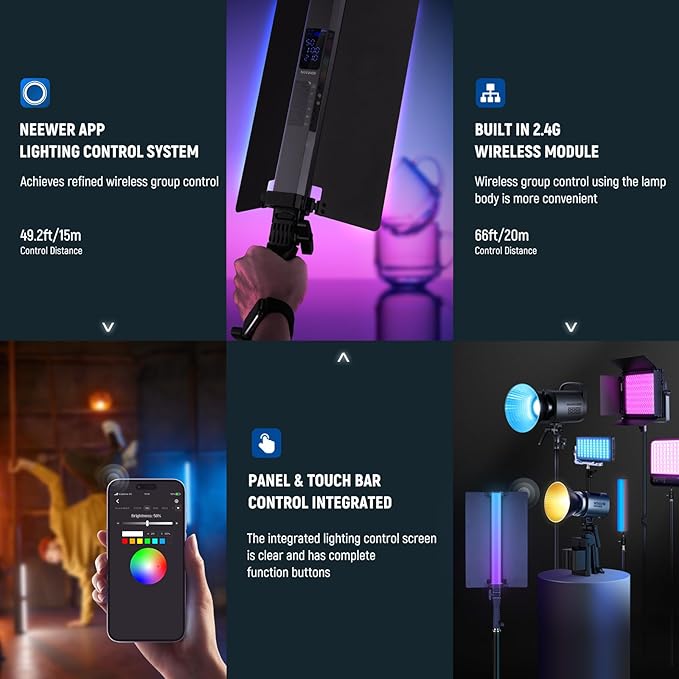 NEEWER RGB2 LED Tube Light Stick - Image 7