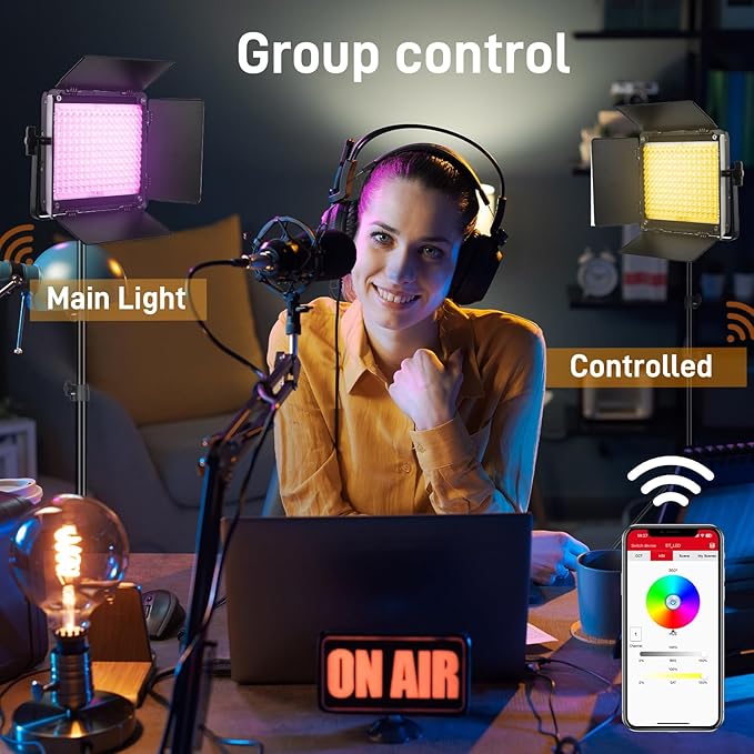 GVM 800D RGB LED Video Light, 2026 Upgraded Panel Light - Image 7