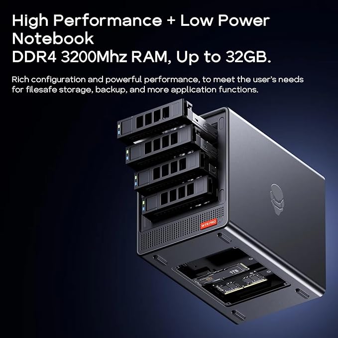 AOOSTAR WTR PRO AMD Ryzen 7 5825u 4 Bay NAS Mini PC, NO RAM NO SSD, 4K HDMI - Image 3