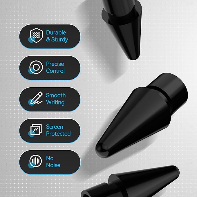 Replacement Tips for Apple Pencil Pro/1st/2nd &USB-C, 3 Pack High Sensitivity - Image 7