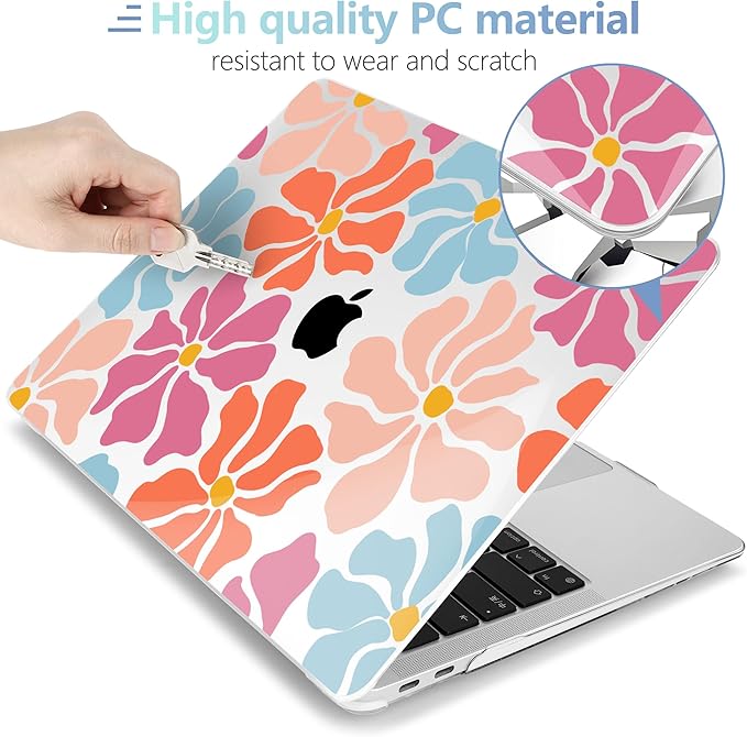 MEEgoodo for MacBook Air 13 inch Case 2021 2020 2019 2018 Released A2337 M1 - Image 3