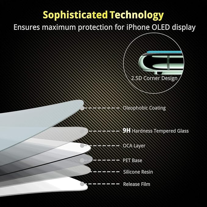 UNBREAKcable iPhone 11 Pro Screen Protector, 2.5D Double Defense Series Premium - Image 7
