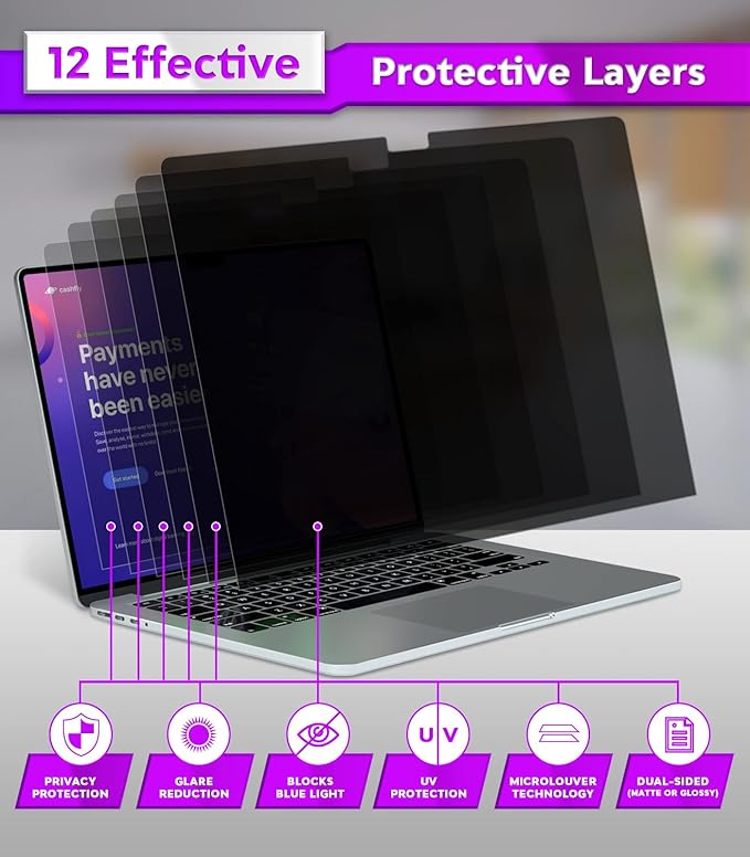 PYS MacBook Air 13.6 Inch Magnetic Privacy Screen - Image 6