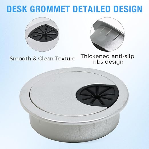 Desk Grommet 3-1/8", Desk Cord Hole Cover, Cable Grommet ABS Plastic, Desk Hole - Image 3