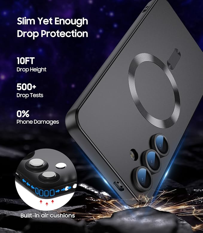 Magnetic for Samsung Galaxy S24 Case Slim Soft Silicone Bumper Shockproof - Image 5