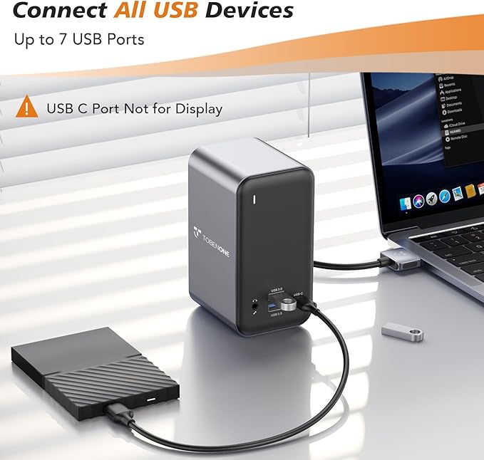 TobenONE Docking Station Dual Monitor - Image 4