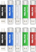 ABLAZE 32GB Type C Flash Drive 10 Pack, Dual USB 2.0+USB C Memory Stick Thumb by ABLAZEGlobal