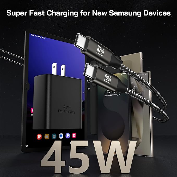 45W Super Fast Charger Type C, 45 Watt USB-C Charger PD/PPS Wall Charging Block - Image 6