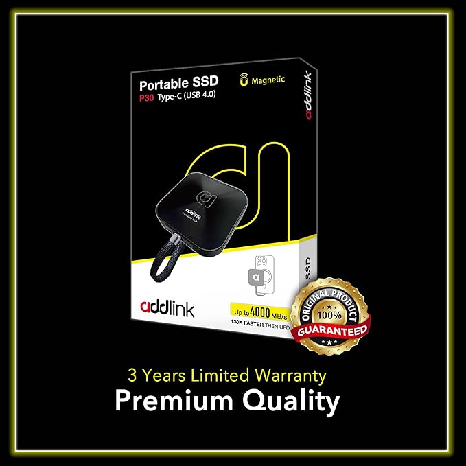 Addlink P30 2TB Magnetic Portable SSD, USB4 4000MB/s Compatible - Image 7