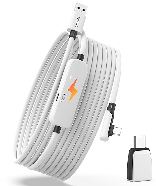 Syntech Link Cable with Charging 16FT Compatible with Oculus/Meta Quest 3S/3 by Syntech