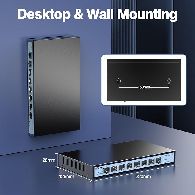 SODOLA 8 Port 10G Web Managed Switch, 8X10G SFP+ Ports, Link - Image 9