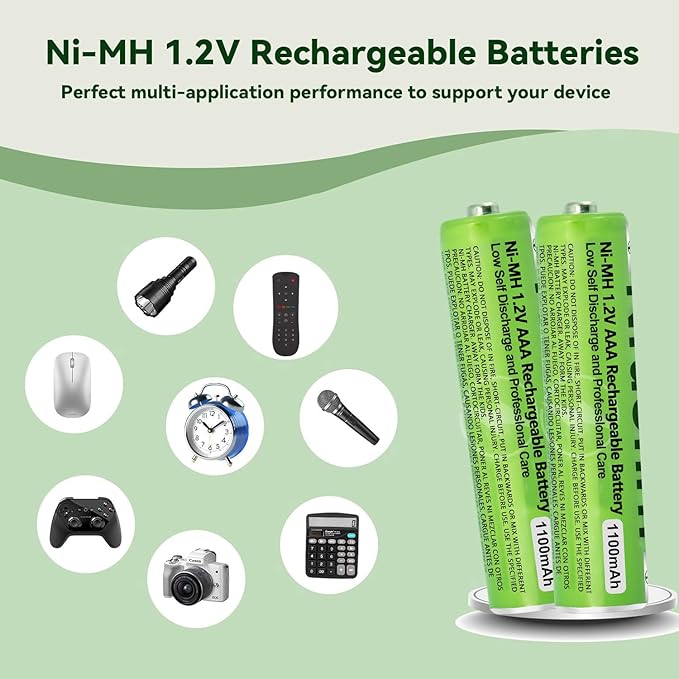 2 Pack NI-MH AAA Rechargeable Battery - Image 7