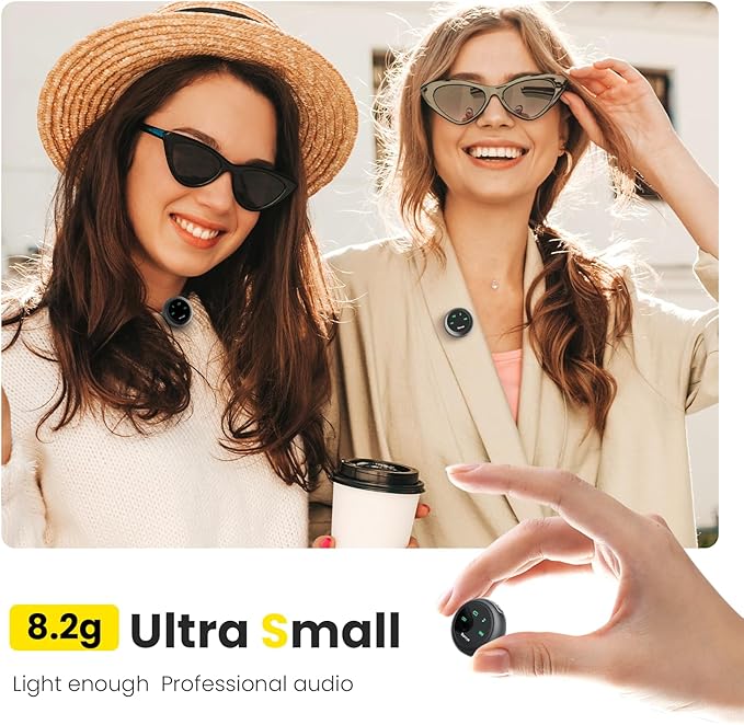 2 Pack Wireless Lavalier Lapel Microphone - Image 3