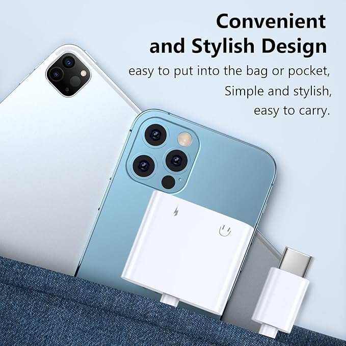 Seulliya USB C to 3.5mm Headphone Jack and Charger Adapter, 2-in-1 Audio & Fast - Image 6