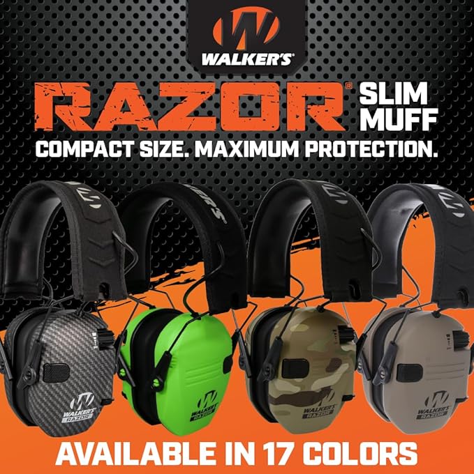 Walker's Razor Slim Ultra Low Profile Compact Design Adjustable Range Shooting - Image 11