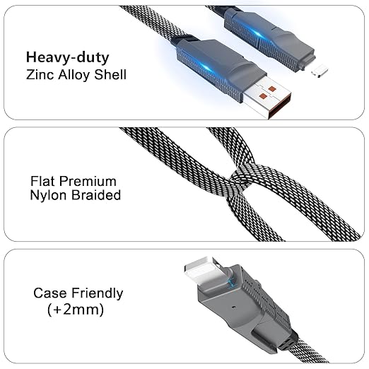 4-in-1 USB C Cable for Lightning Cable - Image 4