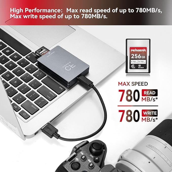 Pergear Upgraded 256GB CFexpress Type A Memory Card, 8K 30P Recording, - Image 4