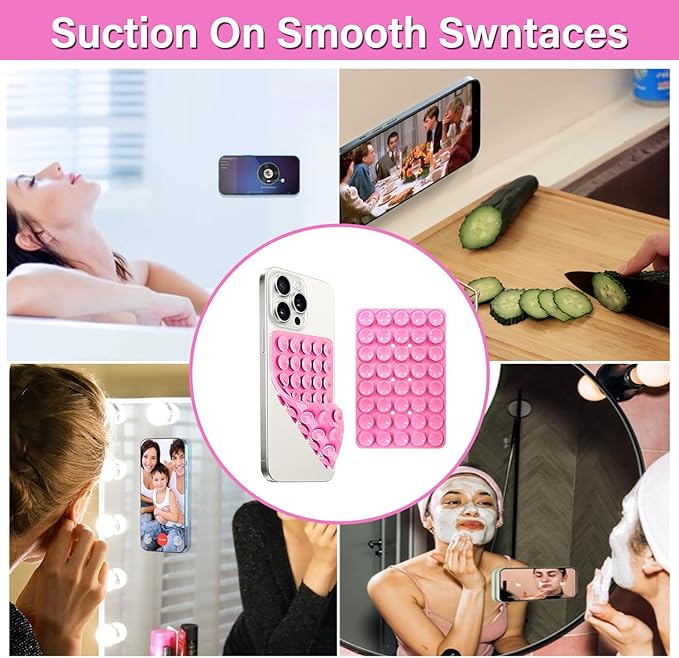 Double Sided Silicone Suction Cup Phone Case Mount, Hands-Free Silicon Phone - Image 4