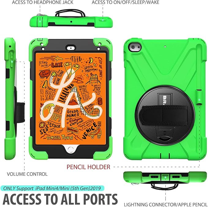 BRAECN iPad mini 5 Case, iPad mini 4 Case, Heavy Duty Shockproof Protective - Image 2