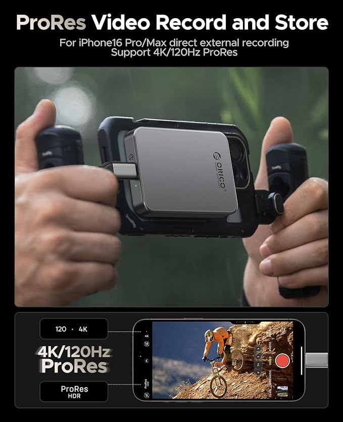 ORICO 2TB Magnetic Portable SSD, Metal Body, 4K 120 fps ProRes HDR Record and - Image 5