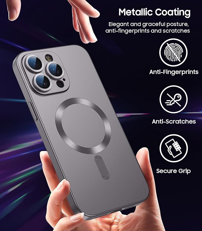 Magnetic for iPhone 15 Pro Max Case Slim Soft Silicone Bumper Shockproof - Image 5