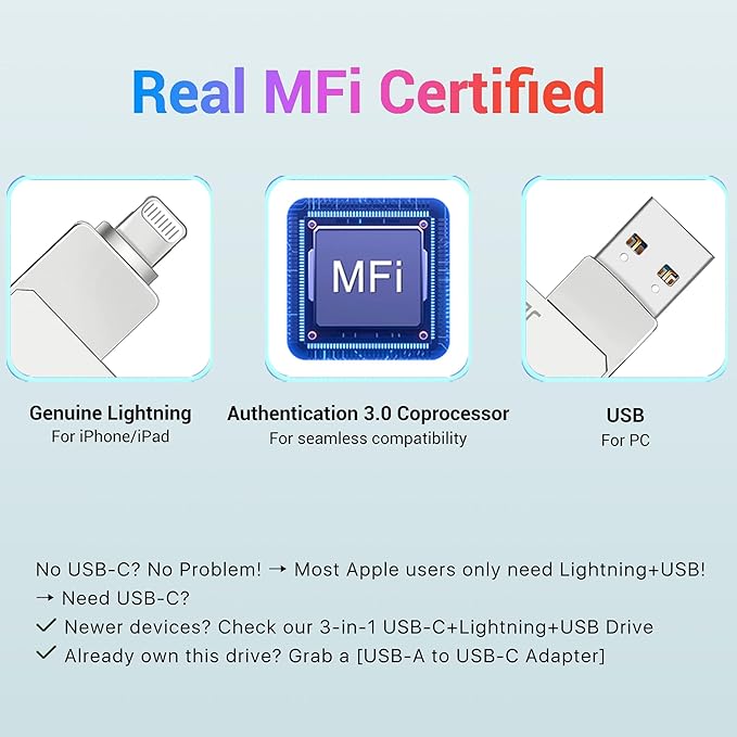 Genuine Apple MFi Certified iPhone USB Flash Drive 128GB - Image 7