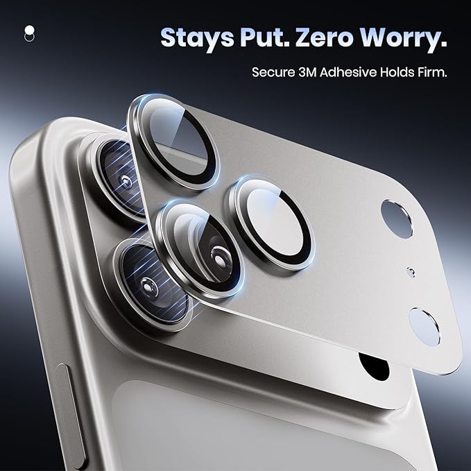 Hoerrye for iPhone 17 Pro Camera Lens Protector - Image 5