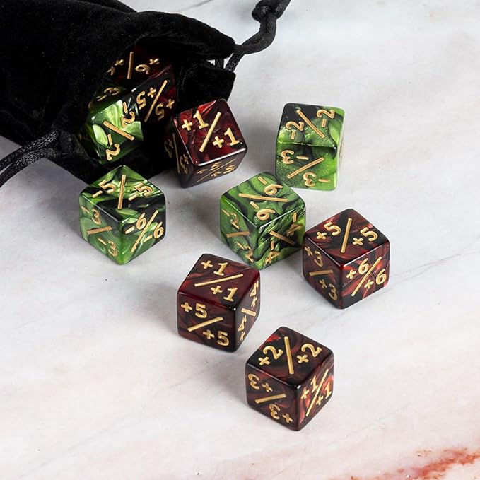 48 Pieces MTG Dice Counter Magic The Gathering Counters +1/+1 Dice Tokens Set - Image 6