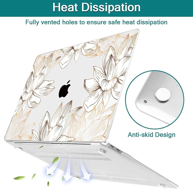 Teryeefi for MacBook Air 13 inch Case M1 2021 2020 2019 2018 Release, Plastic - Image 6