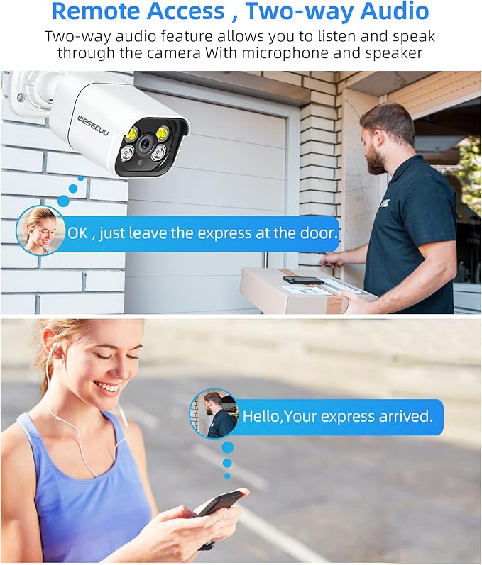 16CH ExpandableWESECUU Poe Security Camera System, 4K CCTV Camera Security - Image 4