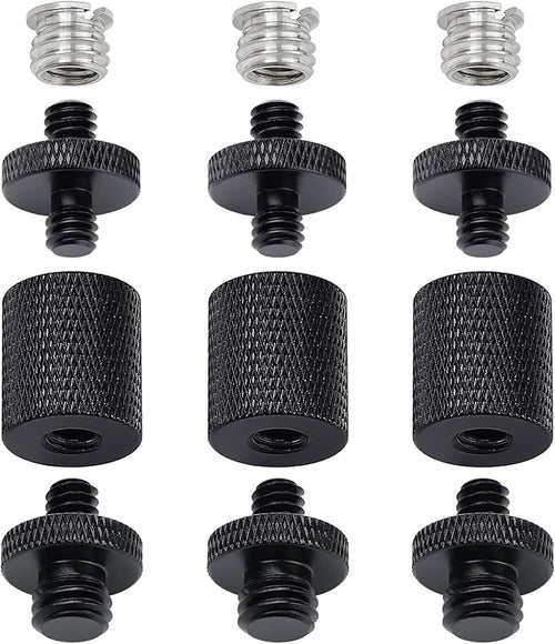 12 Pcs 1/4" & 3/8" Camera Screw Adapter Set by FRGYEE