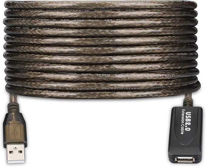 LDKCOK USB 2.0 Type A Male to A Female Active Repeater Extension Cable 30ft by LDKCOK