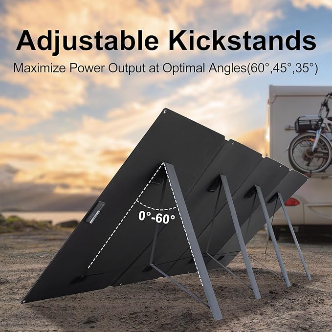 410W 42V ETFE Portable Solar Panel, IP68 Waterproof Foldable 24% High Efficiency - Image 2