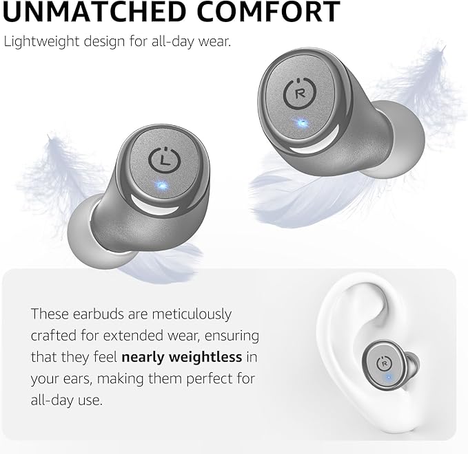 TOZO T10 Wireless Earbuds Bluetooth 5.3 Headphones, App Customize EQ, Ergonomic - Image 4