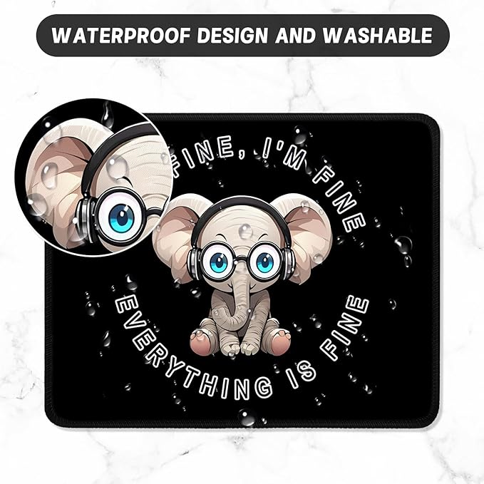 ITNRSIIET Mouse Pad with Stitched Edge Premium Textured Smooth Precise - Image 5