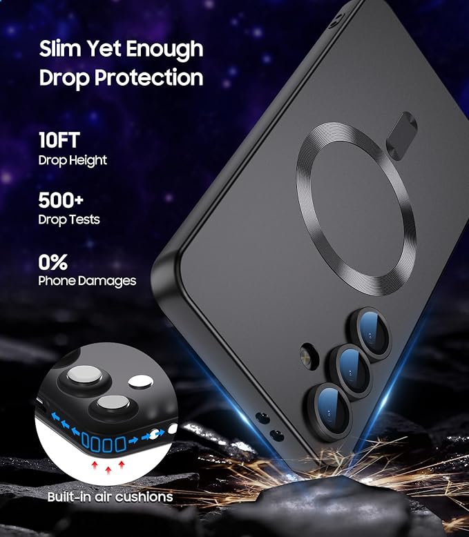 Magnetic for Samsung Galaxy S24 FE Case Slim Soft Silicone Bumper Shockproof - Image 5